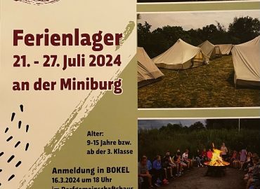 Ferienlager Miniburg 21.-27. Juli 2024